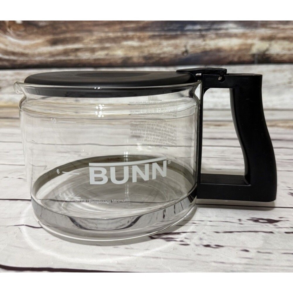 BUNN 10 Cup Replacement Glass Coffee Pot Decanter Carafe 50oz Model Used